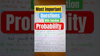 Most Important Questions Class 12 Maths Probability cbse boardexams 2024 allaboutmathematics [upl. by Haidabo]