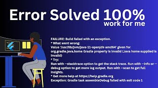 Fixing Gradle Build Error Invalid Java Home  Gradle Task AssembleDebug Failed [upl. by Hightower835]