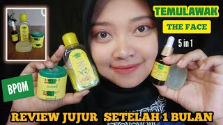 REVIEW JUJUR PEMAKAIAN KRIM TEMULAWAK THE FACE BPOM SELAMA 1 BULAN [upl. by Newton276]