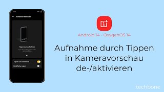 Aufnahme durch Tippen in Kameravorschau deaktivieren  OnePlus Android 14  OxygenOS 14 [upl. by Ahtelrac171]