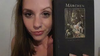 ASMR Role Play German MÄRCHENSTUNDE gum chewing tapping reading [upl. by Lula]