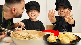 Cocinando con mi Hijo  Buñuelos de Yuca en Air Fryer 😋👦🏻 [upl. by Robbyn]