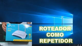 Configurando TPLink WR849 como repetidor  Configuração [upl. by Sarina40]