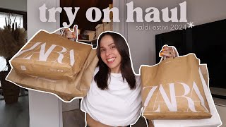 MEGA TRY ON HAUL saldi estivi 2024 ☀️ Zara Stradivarius amp altro [upl. by Eenoj231]