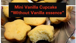 Easy Vanilla Cupcakes  Mini Vanilla cupcakes without vanilla essence [upl. by Binni]