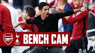 BENCH CAM  North London derby delight  Arsenal vs Tottenham Hotspur 31  Premier League [upl. by Dripps]