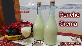 PONCHE CREMA LICOR VENEZOLANO NAVIDEÑO receta fácil [upl. by Atika578]