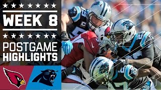 Cardinals vs Panthers  NFL Week 8 Game Highlights [upl. by Nalda364]