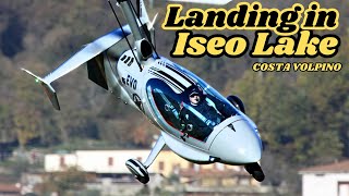 Gyrocopter ELA Eclipse Evo  Take off amp Landing in Costa Volpino  Iseo Lake  BG07 [upl. by Gill]