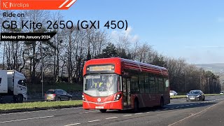 Ride on Translink Foyle Metro 2650 Wright GB Kite Electroliner GXI 450 [upl. by Nolyaj943]