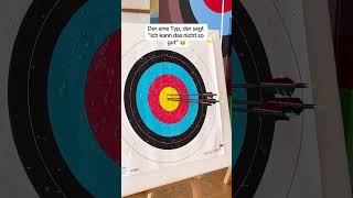 🏹 Ja geht so ne 🙄🎯 archery sports fun ytshorts bogenschießen [upl. by Roana]