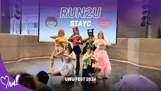 KPOP LIVE PERFORMANCE STAYC스테이씨 RUN2U  UwU Fest MTL [upl. by Manvil919]