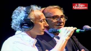 MTravaglio feat FBattiato  quotProspettiva Nevskiquot La Versiliana Festa del Fatto Quotidiano [upl. by Nirol]