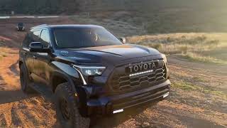 New Sequoia on 37’s and TRD Pro and OldToyota Sequoia Shakedown trail run [upl. by Gladwin685]