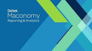 Deltek Maconomy Reporting amp Analytics [upl. by Samuel400]