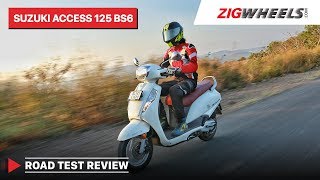 Suzuki Access 125 BS6 Road Test Review  Mileage Price Features amp More  ZigWheels [upl. by Isiahi]