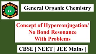 GOC  Hyperconjugation  Concept  Stability  Carbocation  Free radicals  Alkene  01 [upl. by Eileen]