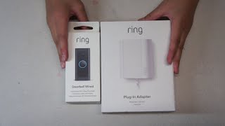 Ring Video Doorbell Wired and Ring Plugin Adaptor [upl. by Nujra]