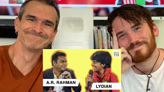 AR Rahman Interviews Lydian Nadhaswaram REACTION [upl. by Cinimmod]