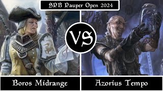 Boros Midrange VS Azorius Tempo SPB Pauper Open 2024 [upl. by Durman]