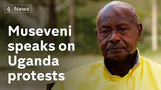 Uganda election President Museveni says opposition are agents of ‘foreign interests’ [upl. by Lucine522]