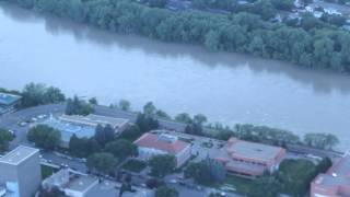 South Saskatchewan River June 22 Medicine Hat Flood Watch 2013 [upl. by Sikleb447]