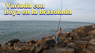 PESCADOR LE AGREGO UNA BOYA EN LA BRAZOLADA Y MIRA LO QUE PASO PESCA VARIADA [upl. by Ydnac]