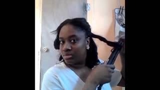 How To Curl Sensationnel Premium Too Hair Flat Iron [upl. by Levy212]