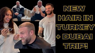 Hair Transplant with CBUM  Dubai trip with RAW Nutrition  Iain Valliere [upl. by Snashall]