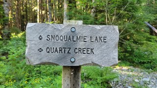 Snoqualmie Lake amp Otter Falls in Alpine Lakes Wilderness [upl. by Eidnahs]