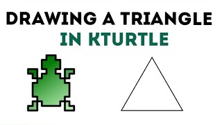 How to draw a Triangle in Kturtle  Repeat Command [upl. by Bullough]