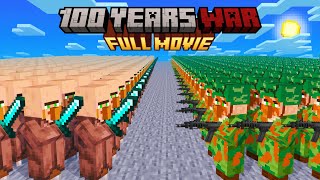 Minecraft but its 100 Years Villager War FULL MOVIE [upl. by Dabney]