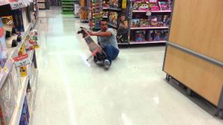 Accidentally broke a skateboard at Walmart [upl. by Hecht565]