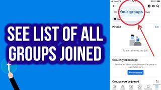 How To See List Of All Groups Joined on Facebook [upl. by Twedy]