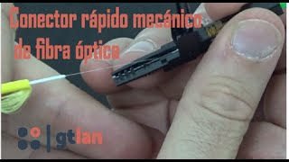 Conector rápido de fibra óptica ¡Sin herramienta de unión  Gtlan [upl. by Akinhoj575]