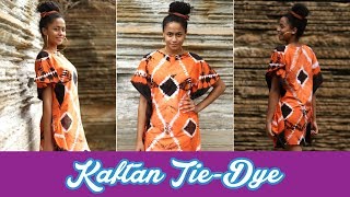 Tutorial  Tingimento de roupa TieDye Kaftan [upl. by Nlocnil]