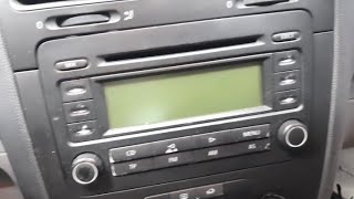 vw radio code  golf 5 teyip sökme  değiştirme  teyip kodu girme [upl. by Peisch]