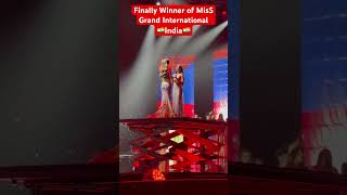 Finally Winner missgrandinternational india viralvideo youtubeshorts [upl. by Coralyn458]