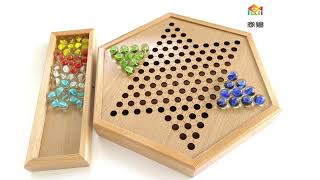 chinese checkers wooden toys nice board games [upl. by Cinimmod779]