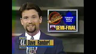 NHL Game 4 Highlights  Leafs vs Canucks  May 22 1994 30th Anniversary Series [upl. by Arlan]