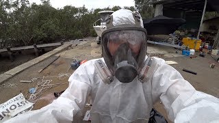 Hull work asbestos removal and a small fire [upl. by Acissev]