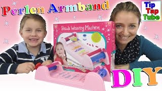 Perlenwebmaschine Webrahmen Basteln mit Ash und Mama Bastelstunde DIY Freundschaftsband Kinderkanal [upl. by Enattirb]