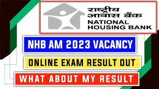 NHB AM 202324 Result Out  My Result [upl. by Ymrots]