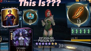 Poison Ivy With GodKiller With Help From Supergirl And Zatanna Injustice 2 Mobile [upl. by Myers]