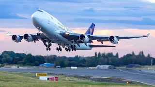 4K Plane spotting day at Liège airport LGGEBLG  Heavy cargo planes only [upl. by Llemor]