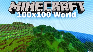 How to Make 100x100 Minecraft World Under 1 Minute [upl. by Terry]