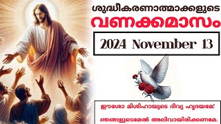 ശുദ്ധീകരണാത്മാക്കളുടെ വണക്കമാസം Souls in Purgatory November 13 [upl. by Aisylla98]