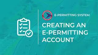 EPermitting System Creating an Account [upl. by Haimehen175]