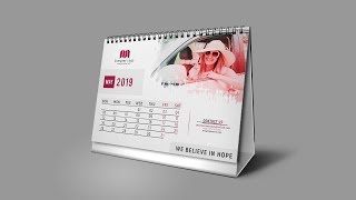 How To Design a Beautiful Calendar  Photoshop Tutorial [upl. by Emie]