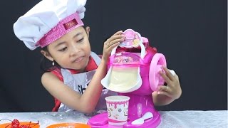 unboxing mainan anak ice cream maker  Make Your Own Ice Cream [upl. by Elayne]